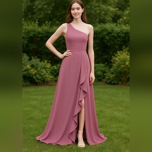 David's Bridal One-Shoulder DRESS